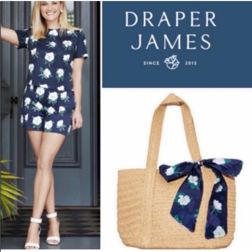 Draper James Everyday Straw Bag NWT
